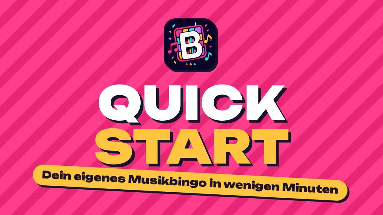 Bingo Banger Quick Start: dein eigenes Musikbingo in wenigen Minuten