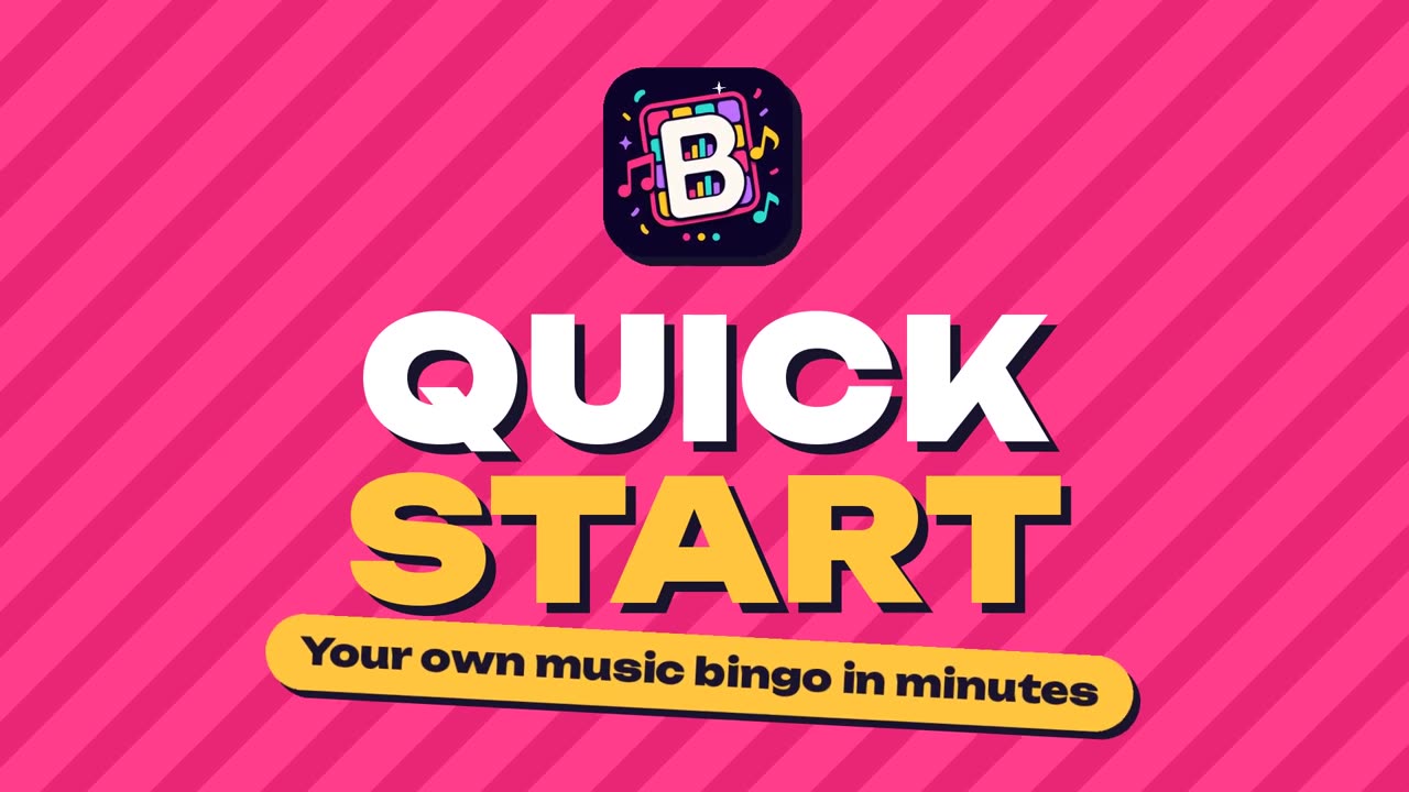 Bingo Banger Quick Start: your own music bingo in minutes